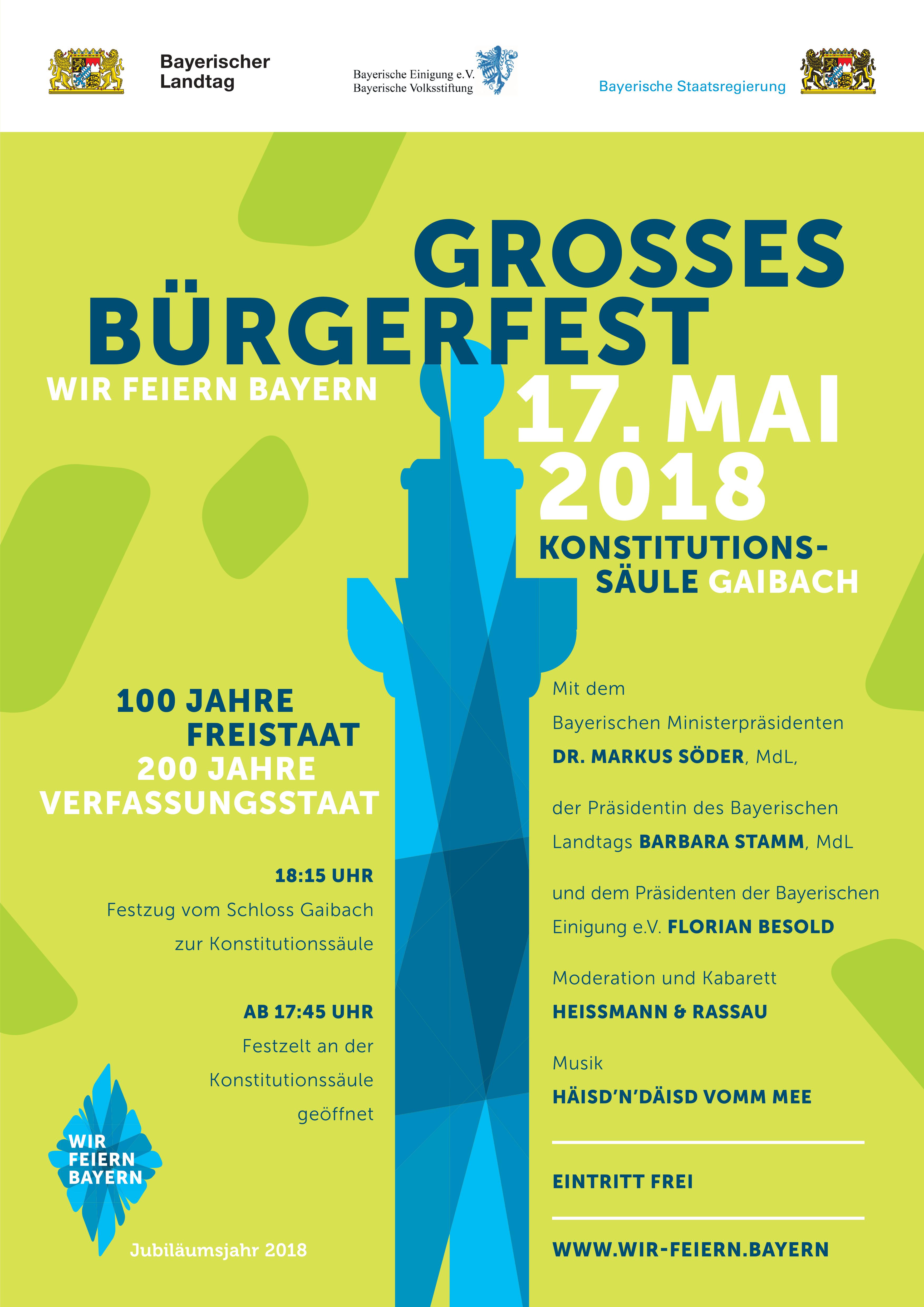 Plakat Bürgerfest Gaibach