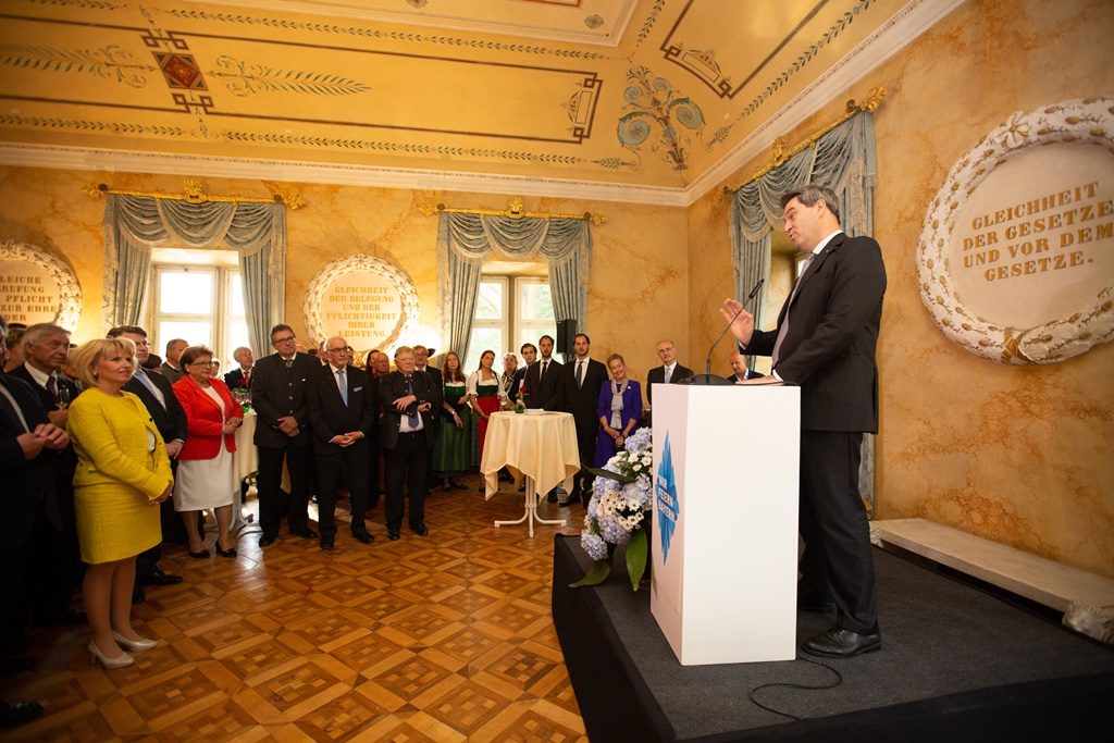 Ministerpräsident Söder bei Ansprache