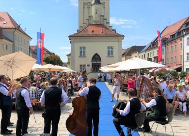 Musiker beim Bürgerfrühstück